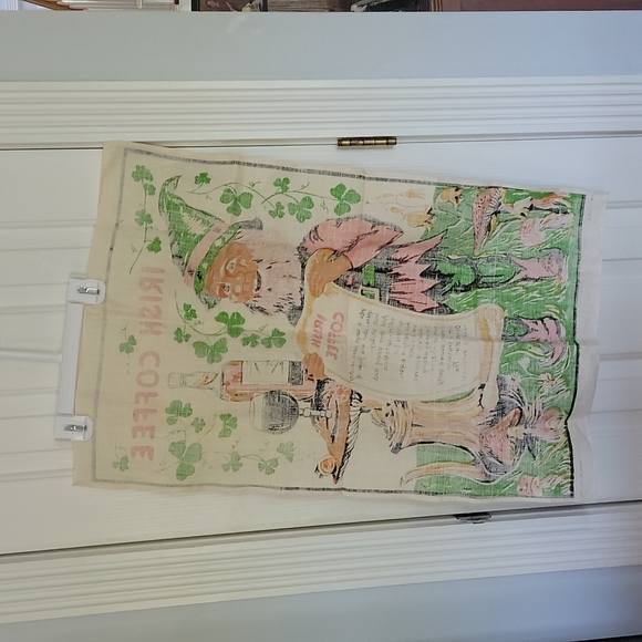 VINTAGE IRISH COFFEE LINEN TAPESTRY "LINENHALL" - Picture 7 of 7